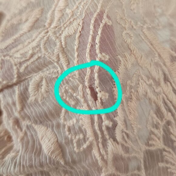 Zimmermann Henna Floating Sheer Fringe Blouse Top Rose Pink Size 1 Small b81E - Picture 7 of 9